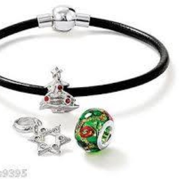 Green swirl charm for bracelet or necklace - Picture 3 of 4